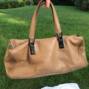 Authentic CHANEL Barstitch Chocolate Purse
